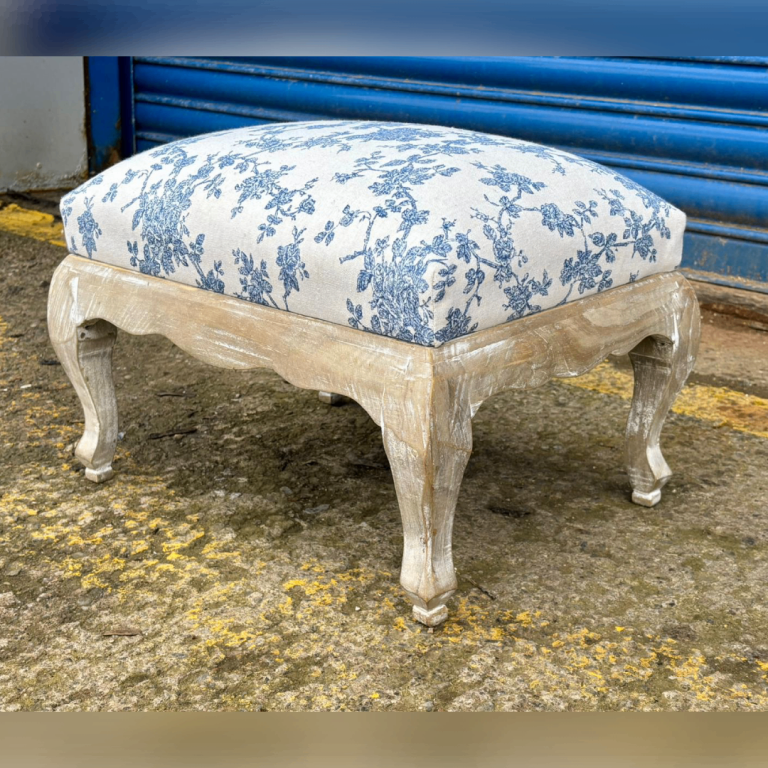 Contemporary French Style Upholstered Footstool £15