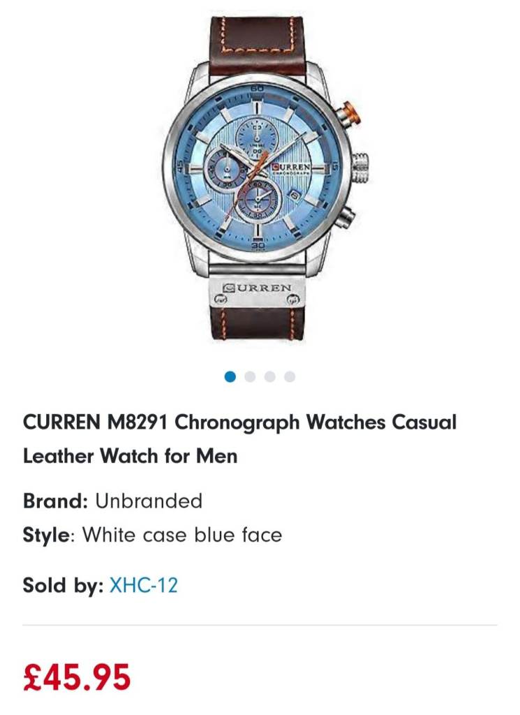 Shaarms Curren mens watch