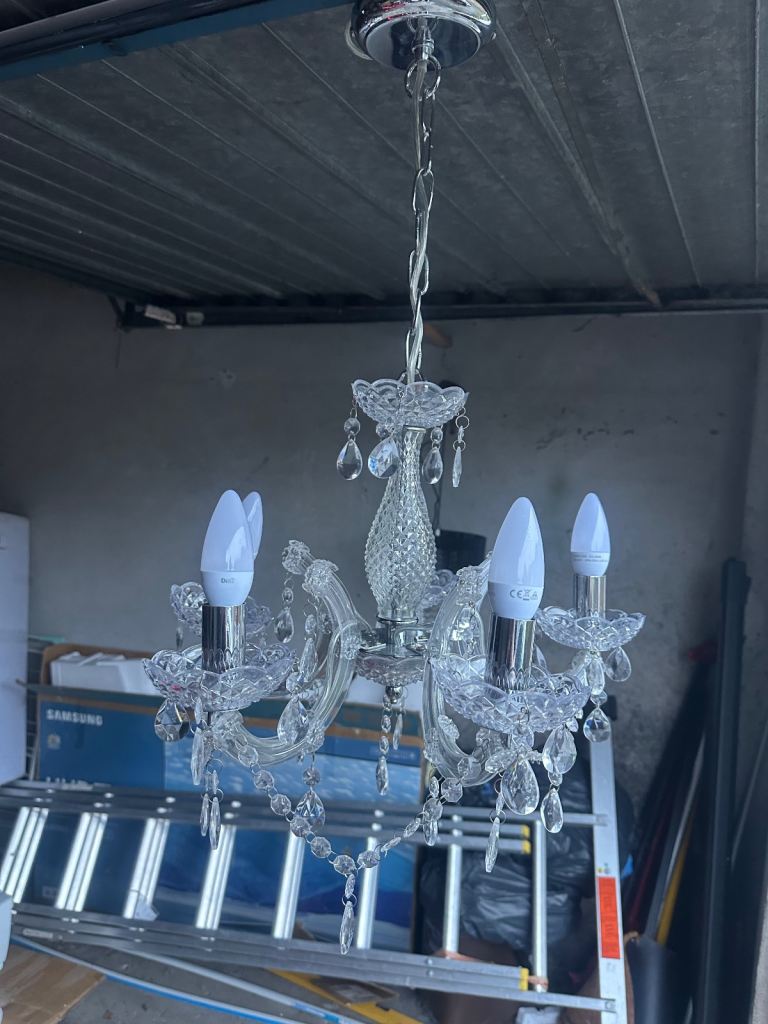 image for Chandelier light lamp with led bulbs