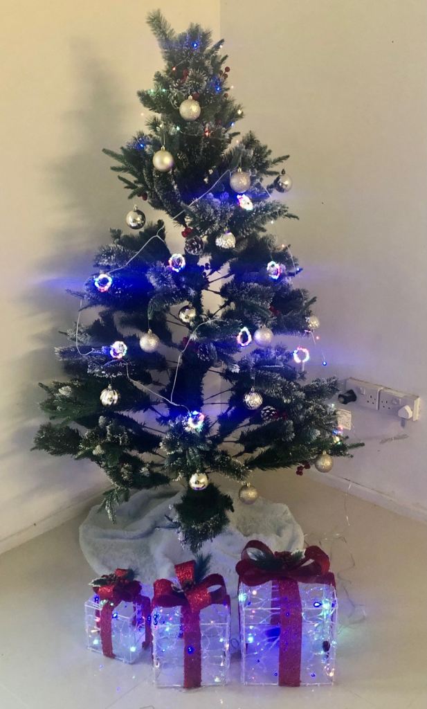 Beautiful Christmas tree and decorations 