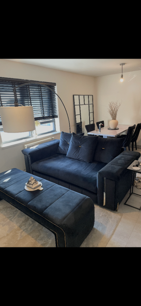 Sofology three seater sofa, footstool and chair
