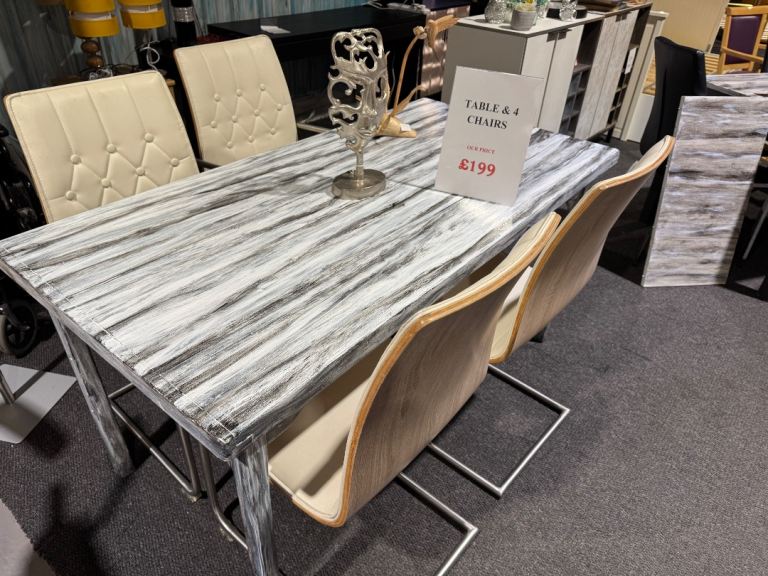 Dining table and chairs for £100