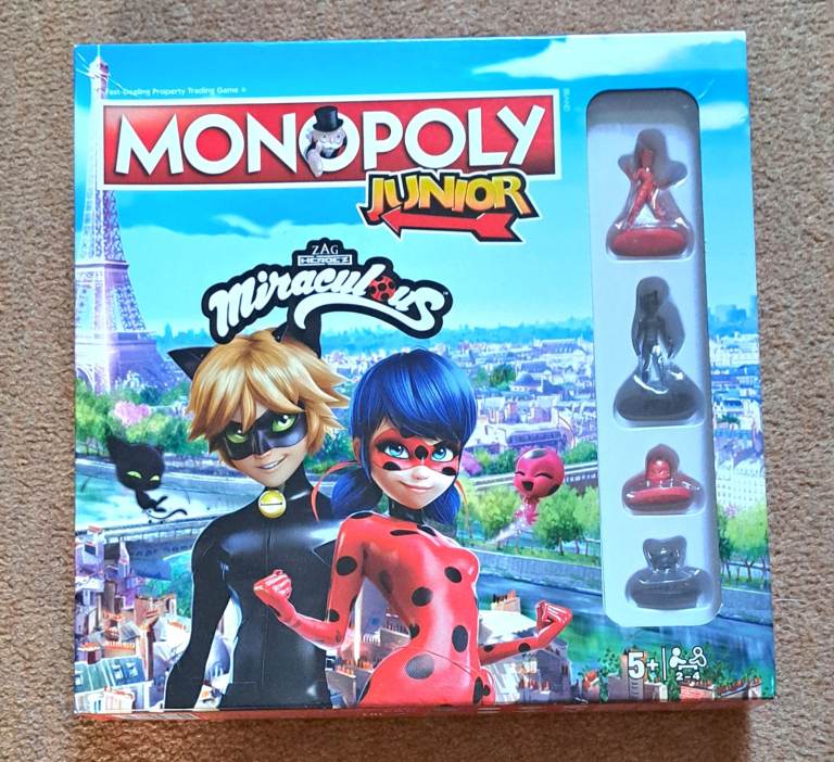 Miraculous monopoly junior board game NEW