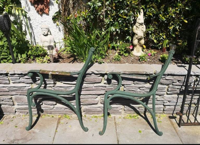 Cast iron bench ends 