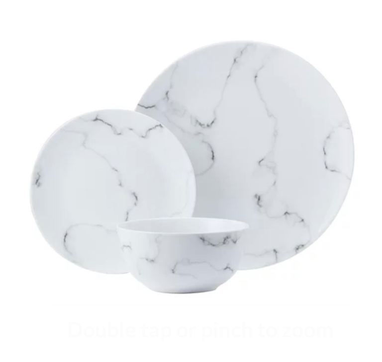 RESERVED FREE marble effect crockery set