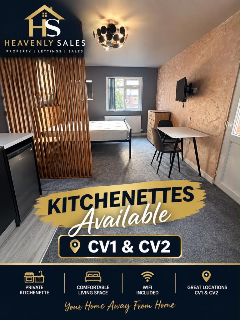 Studio/ Kitchenette Available
