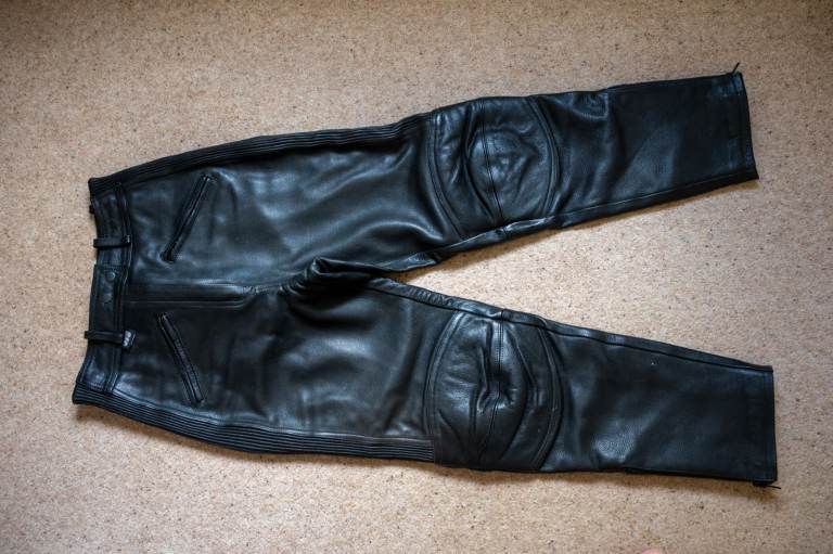 JTS Ladies Leather Motorbike Trousers Size 12