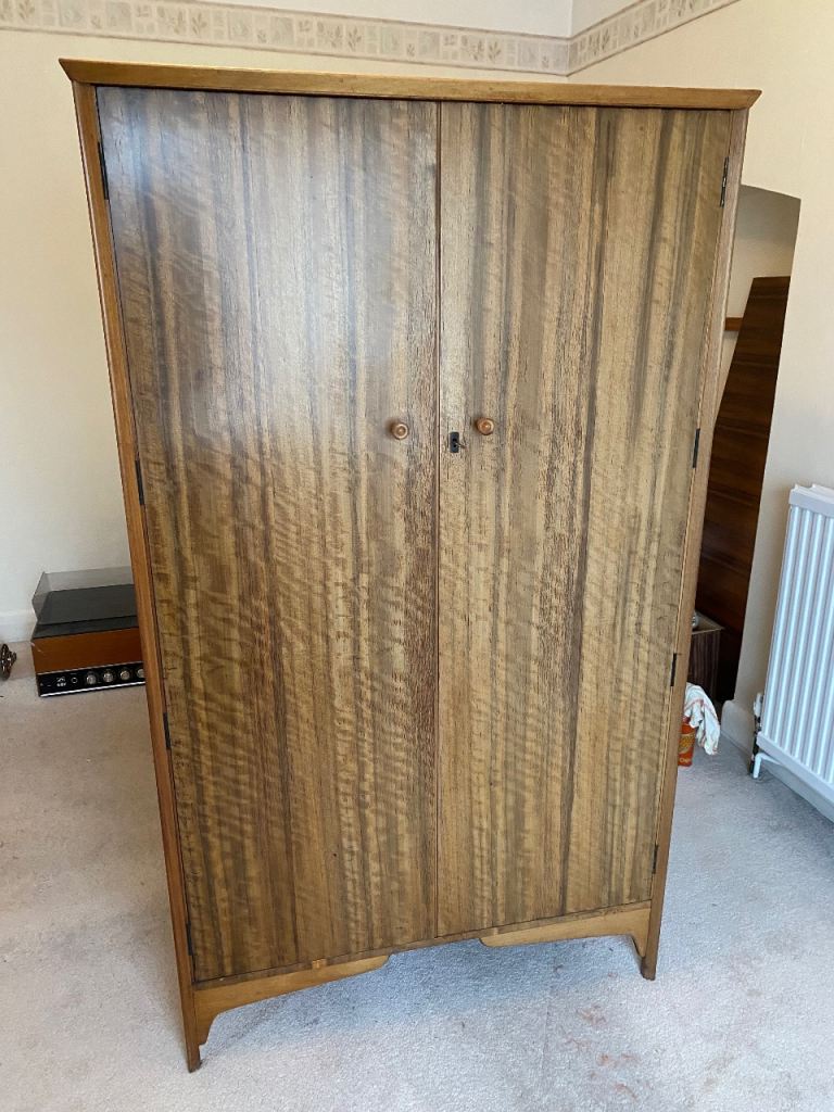 Gentlemen’s wardrobe Alfred Cox retro antique 