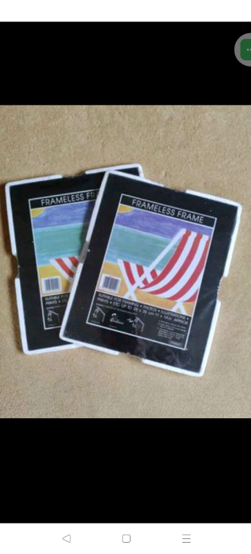 Glass photo/picture frame (frameless)