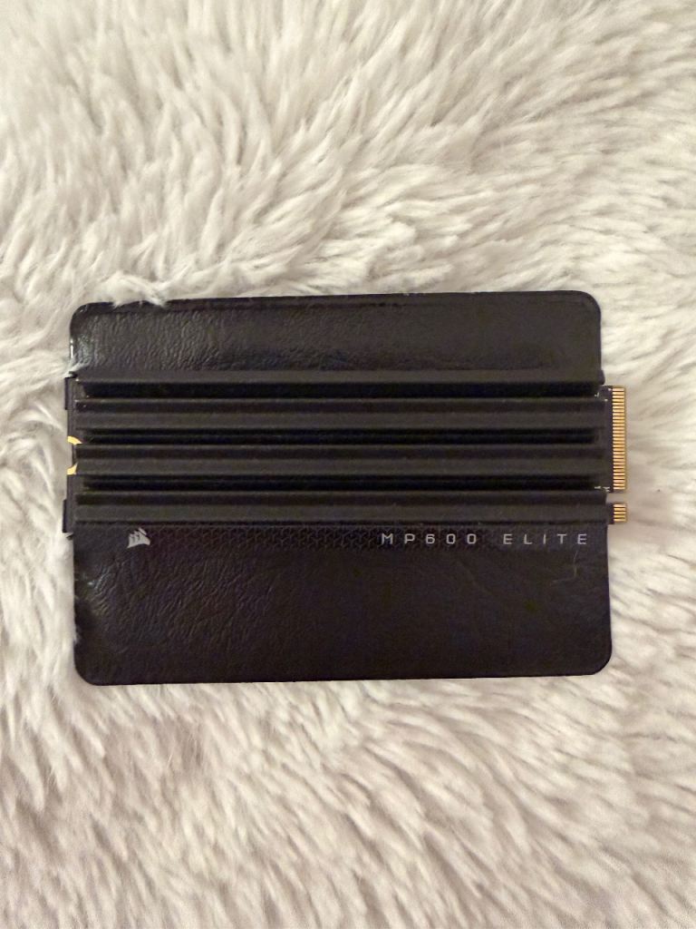 2TB Corsair MP600 Elite NVMe SSD - Black, As Good As New
