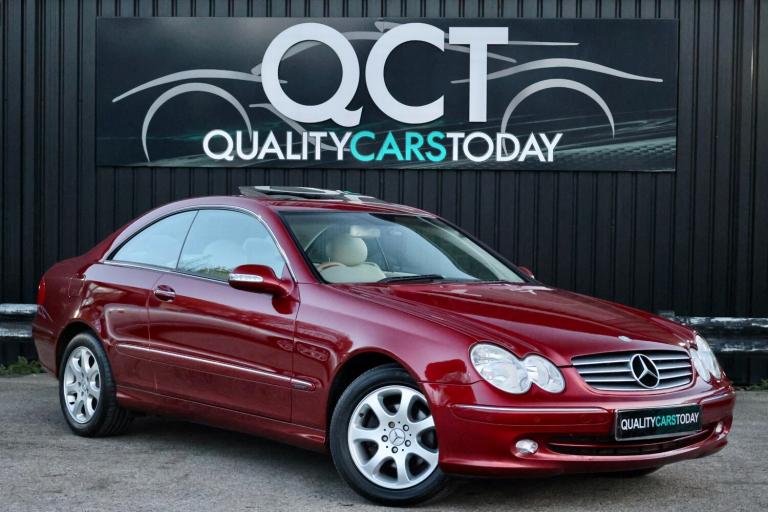 2004 Mercedes CLK 200 Kompressor Coupe Automatic *Amber Red + Sahara Beige*