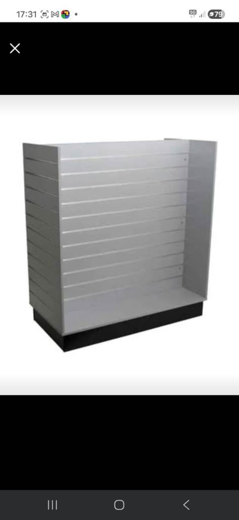 Shop Retail Slatwall Display Unit 