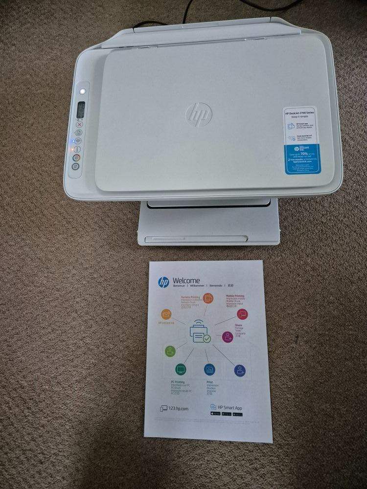 HP DeskJet 2700 All-in-One WiFi Printer - selling as spares and repairs even though it works