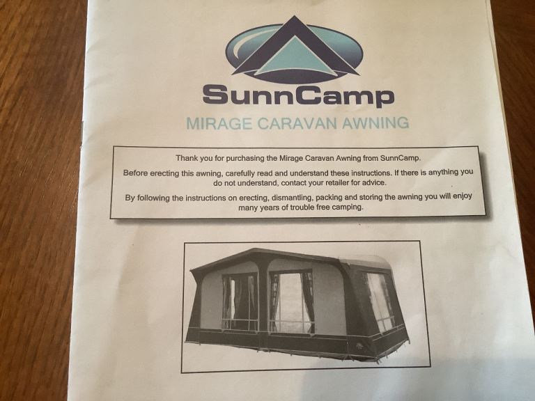Sunn Camp Mirage caravan awning size 14