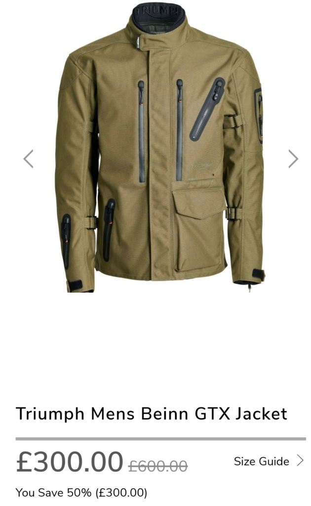 Adventure motorcycle jacket top quality Triumph