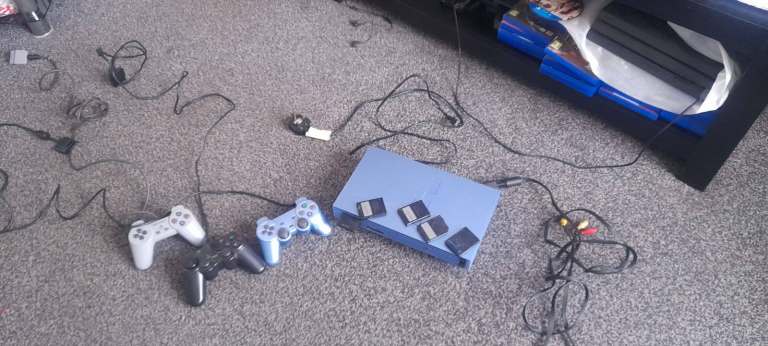 PS2 Console with Controllers and 50 Games