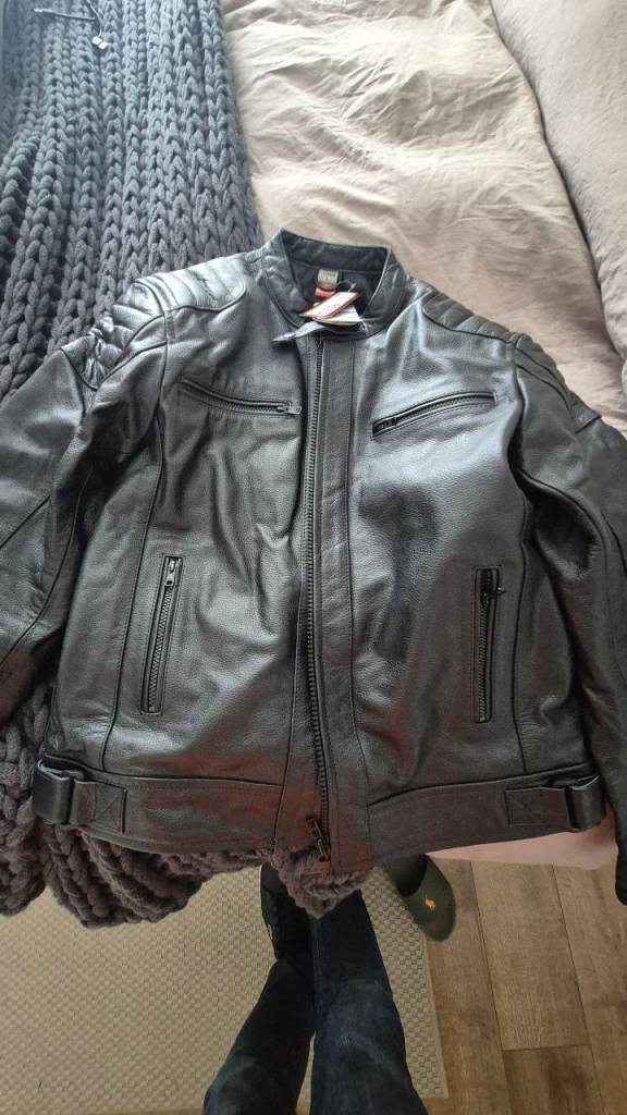 Leather biker jacket brand new