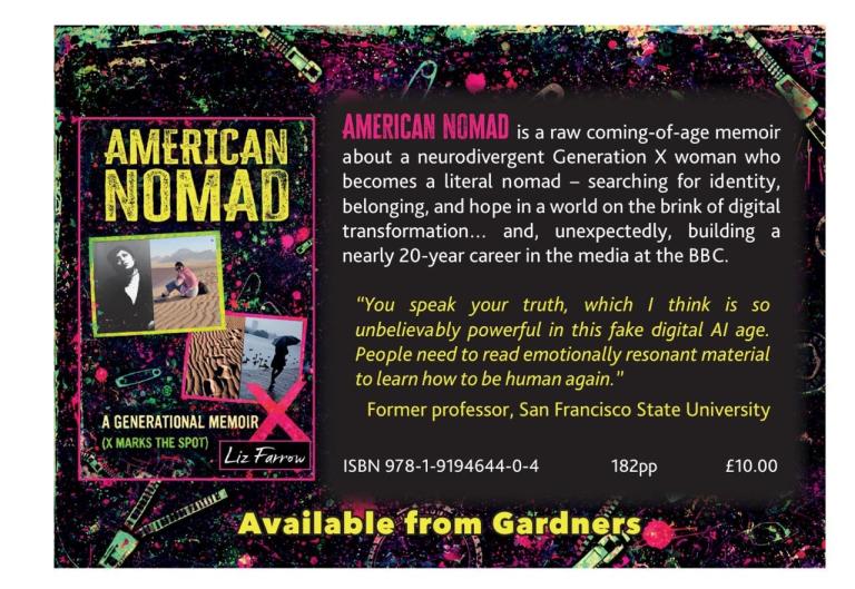 “American Nomad" GenX Memoir: Neurodivergent, Music, Travel, Identity, Woman Issues