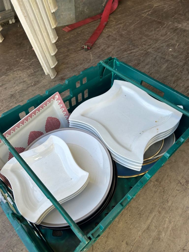 Crockery from an hotel 