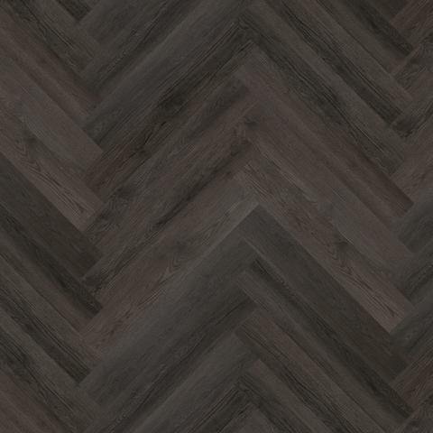 Victoria Universal Charcoal Wood Effect Herringbone Dryback SPC LVT Flooring - £8 per m²