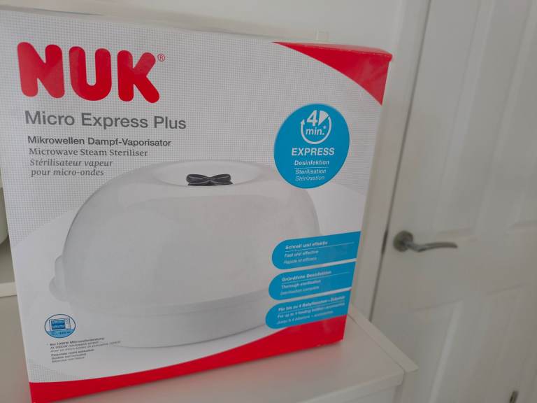 NUK Micro Express Plus Microwave Steam Steriliser – Brand New