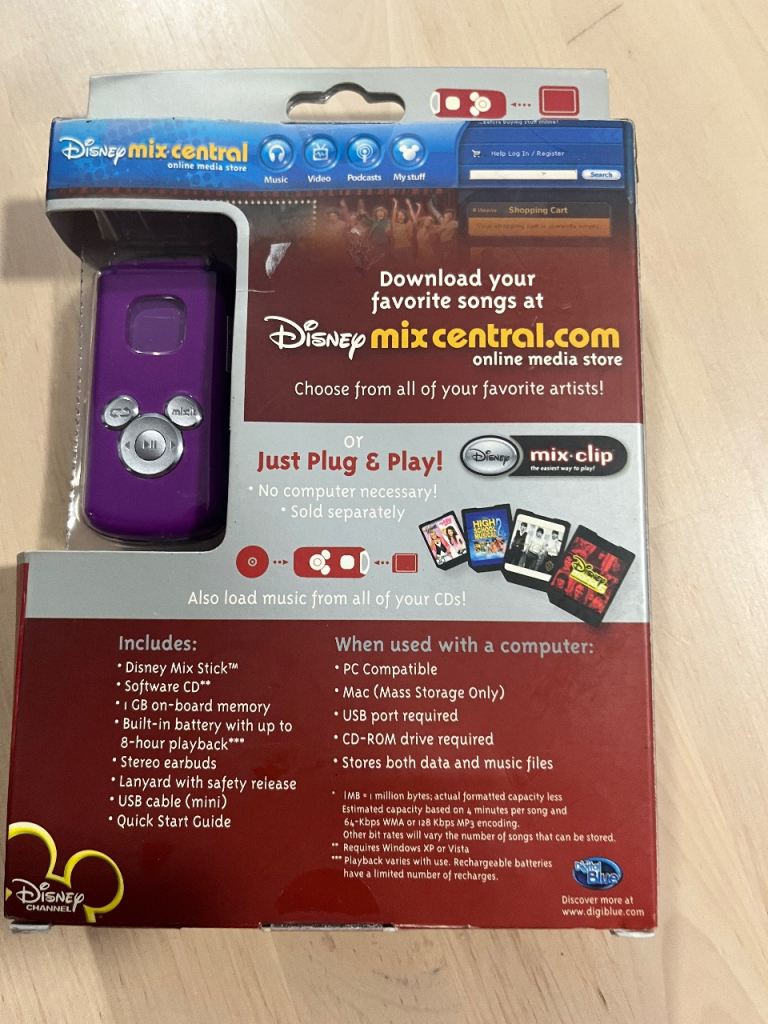 Disney mix stick mp3