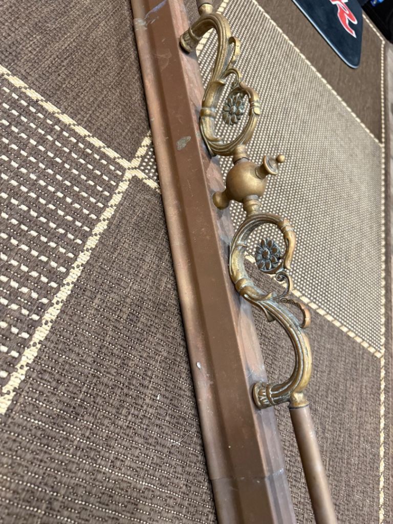 Vintage Brass Fire Fender - extendable 