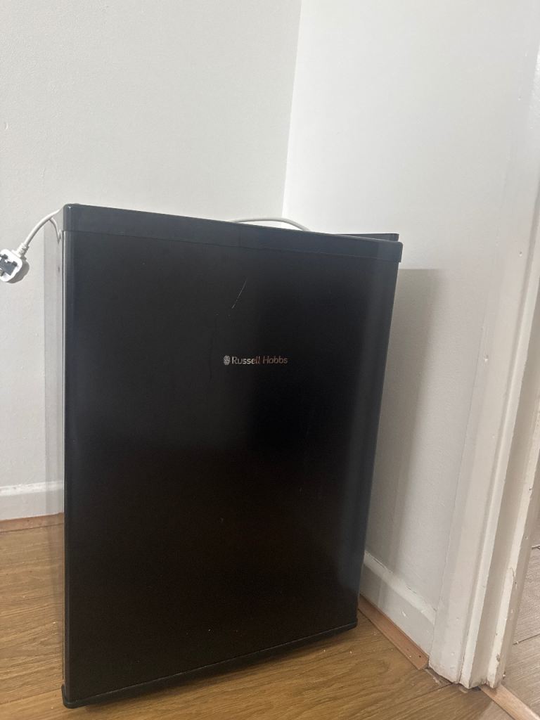 Russell Hobbs Black Mini Fridge - Good Condition
