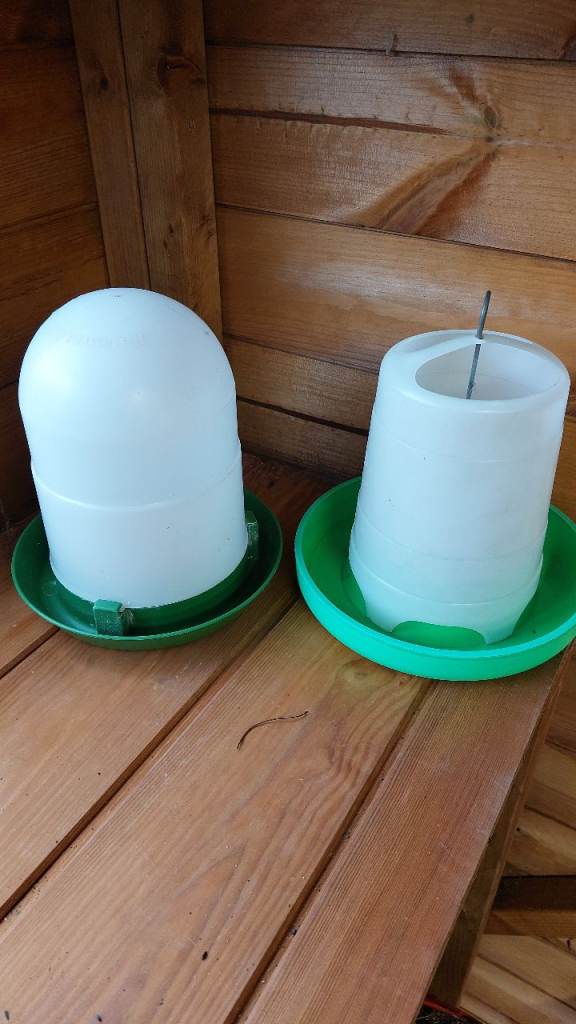 Chicken / poultry food and water dispensers