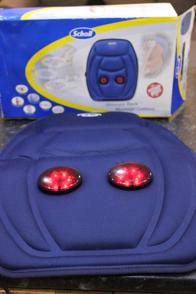 Scholl Back Massager Cushion With Infrared 