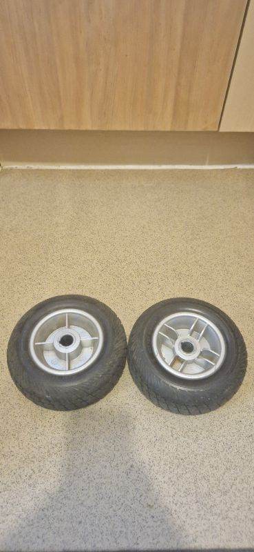 Two Durable Wheels for Wheelbarrow or Trolley