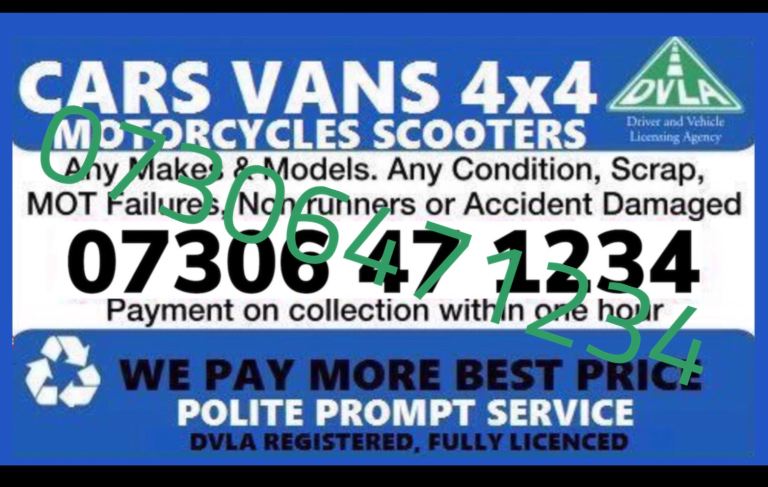✅♻️ ALL CAR VANS WANTED CASH WAITING ANY CONDITION SELL YOUR SCRAP NON ULEZ VEHICLES FAST 