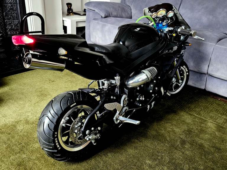  midi moto Yamaha YZF R1 replica black 4 stoke Super Pocket Motorbike 