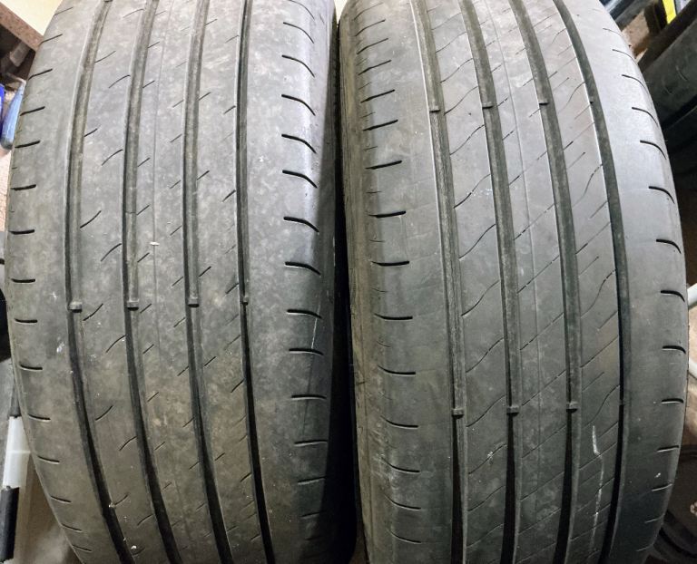 Goodyear Efficiency tyres. 215x55x17.    2 tyres