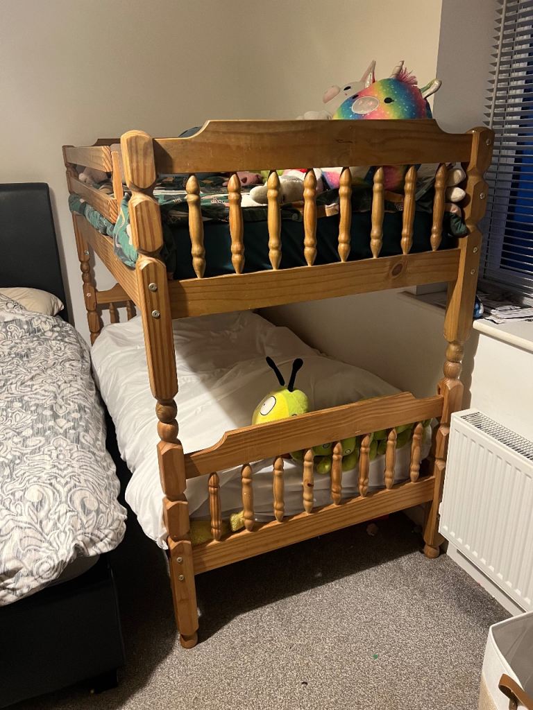 Solid wood bunk beds 