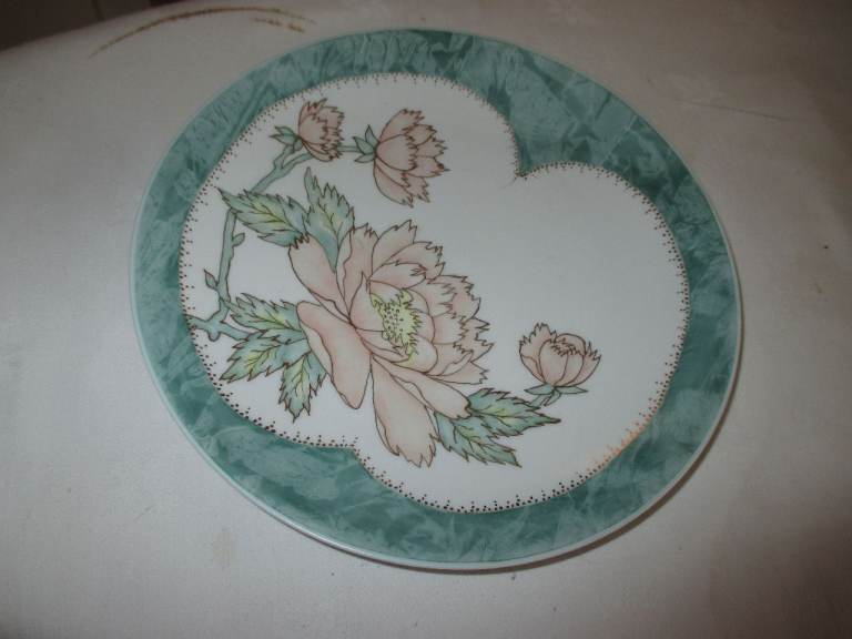 HAND PAINTED PLATE BY B STOKES
