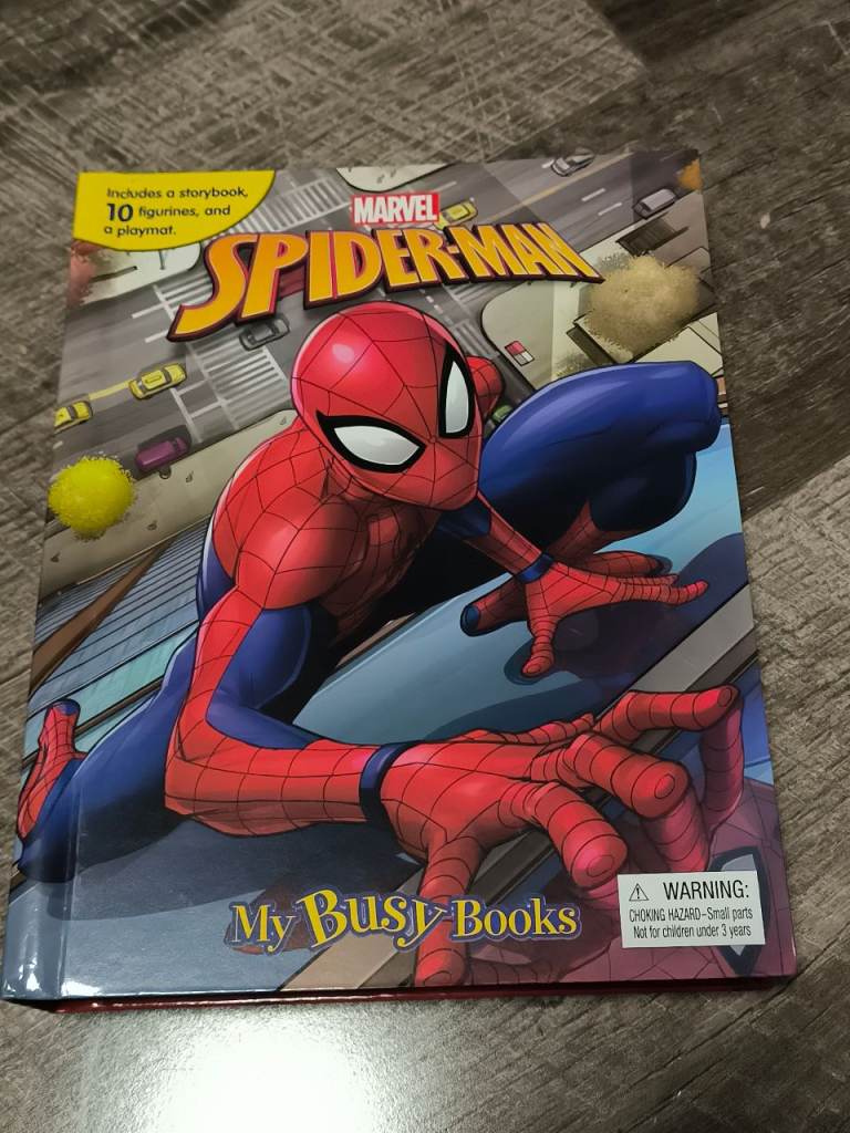 brand new Marvel Spider-Man My Busy Books - Storybook, 10 figurines, playmat