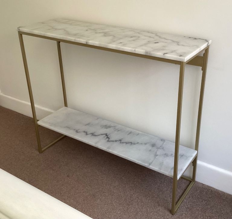 Marks & Spencer Farley Marble Console Side Table Sideboard