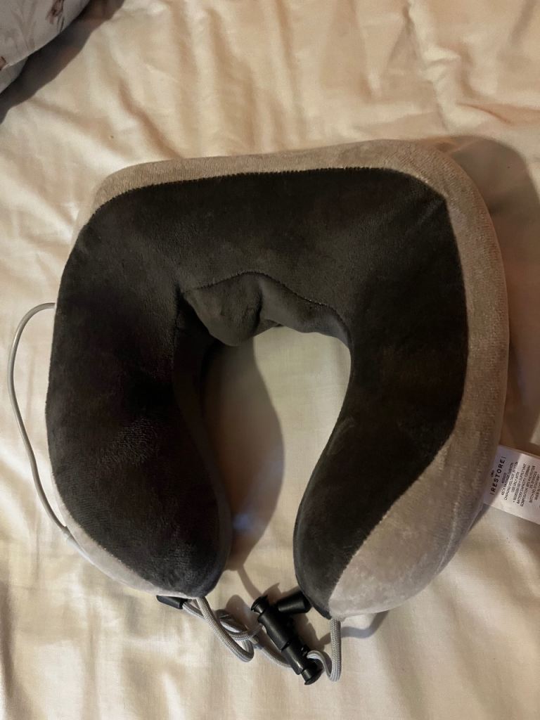 Grey Neck Massage Pillow – like new condition.