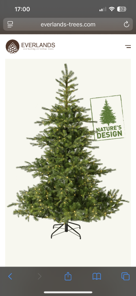 Everlands 7ft Grandis Fir realistic tree - brand new!