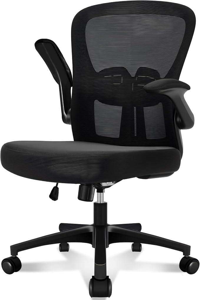 Black Ergonomic Office Chair with Mesh Back