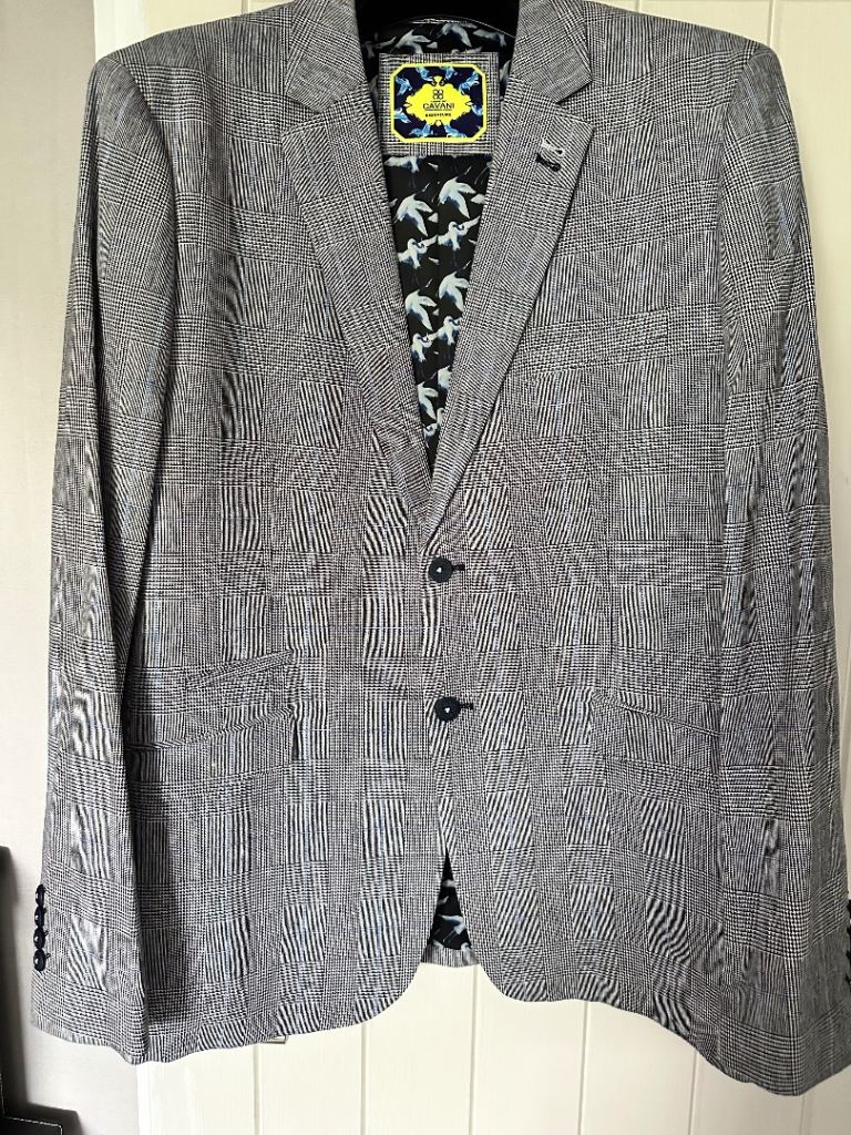 House of Cavani Signature Grey Blazer – UK 48R, As New