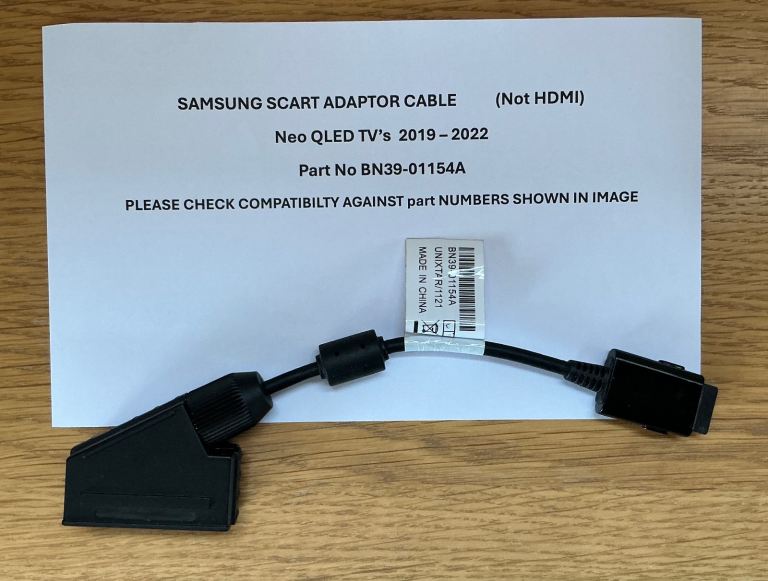 Genuine Samsung TV Scart Adaptor Cable (NOT HDMI)