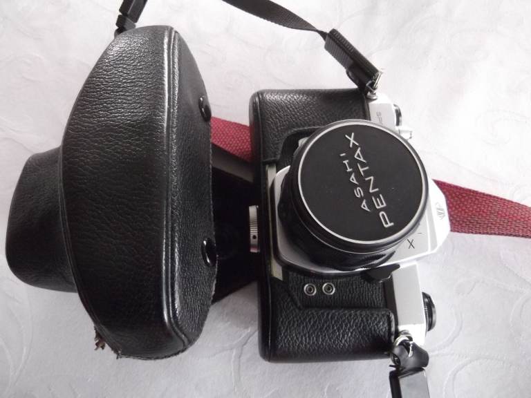 Asahi Pentax Non-Digital Camera with Leather Case – Good Condition