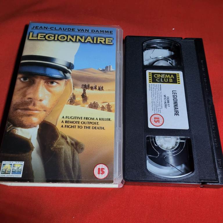 Legionnaire Starring Jean Claude Van Damme - VHS Movie Video Cassette Tape q2
