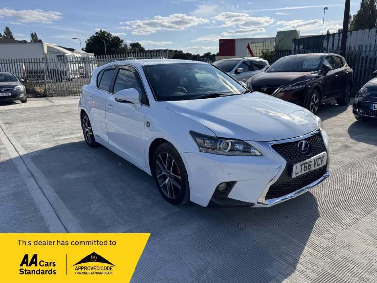 2016 Lexus CT 200h 1.8 F-Sport 5dr CVT Auto HATCHBACK PETROL/ELECTRIC Automatic