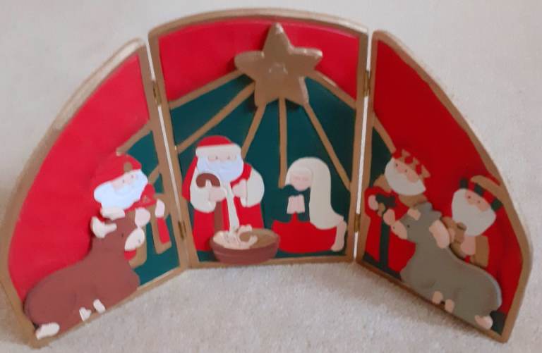 image for Christmas navity scene wooden in aid  of charity 