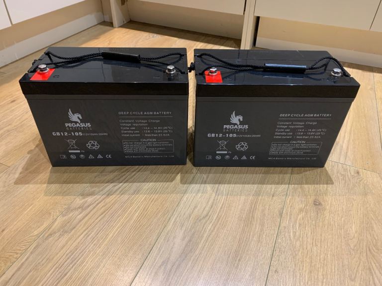 2x 12v 105AH Mobility Scooter Batteries
