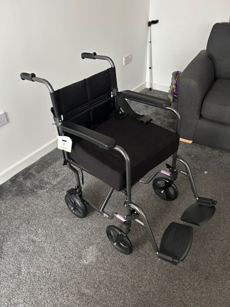 Aidapt Lightweight Aluminium Folding Transit Wheelchair
