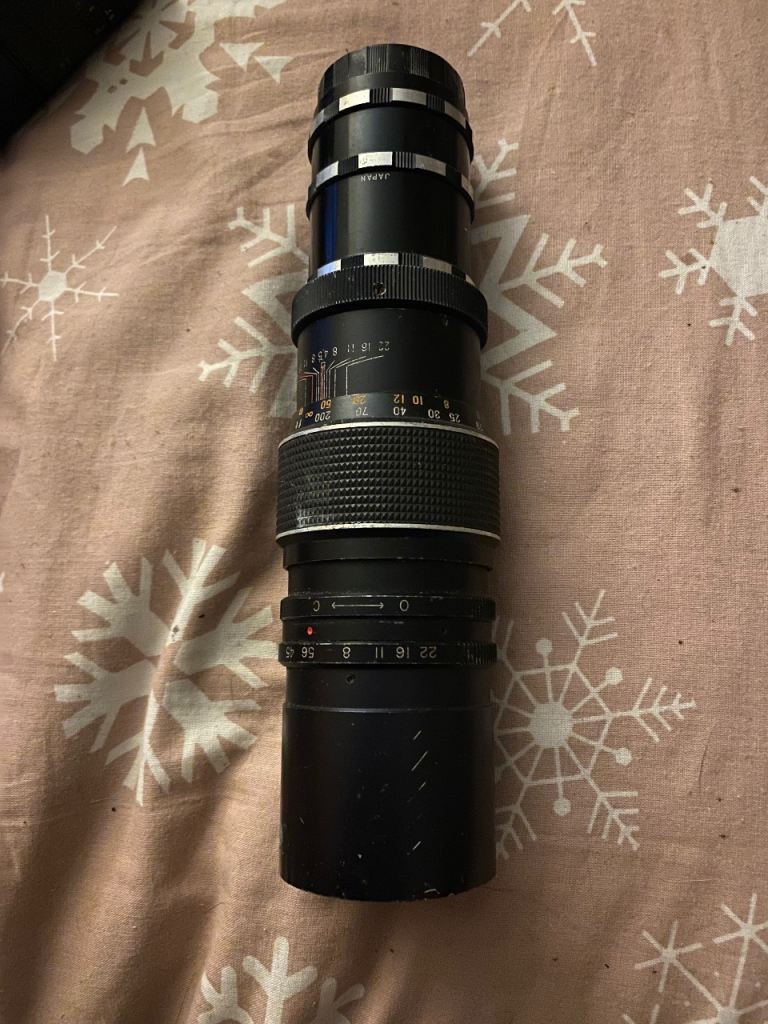 photax 1:4.5 f= 200mm no.00808 Camera lens